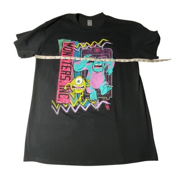 Disney Pixar Monsters Inc Black T-Shirt Large L Sulley & Mike Graphic - Picture 3 of 6